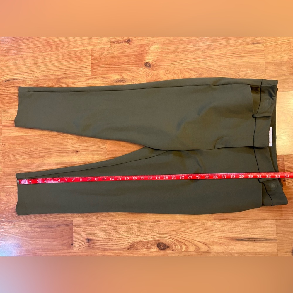 Liz Claiborne Green Cropped Dress Pants Size 6 Petite - 6P - Picture 8 of 9